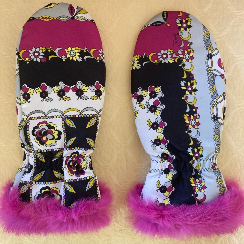 Emilio Pucci Mittens LIMITED Edition